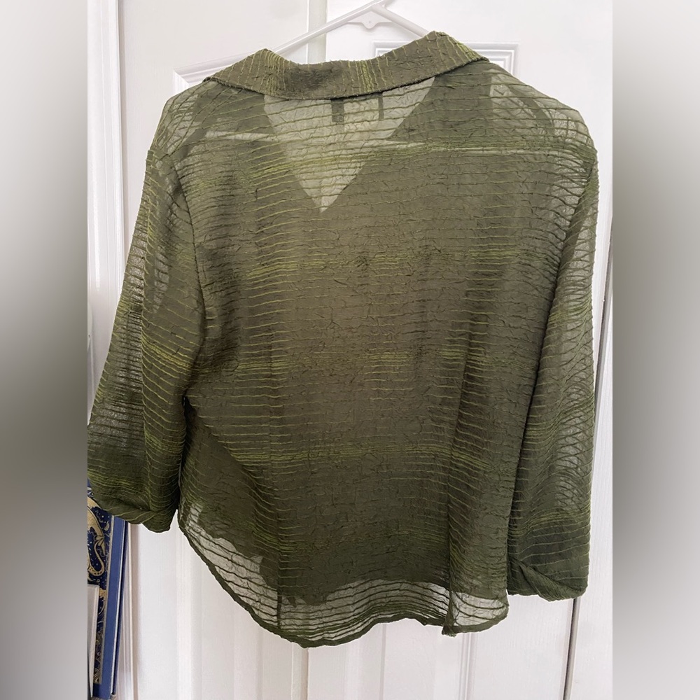 Green blouse